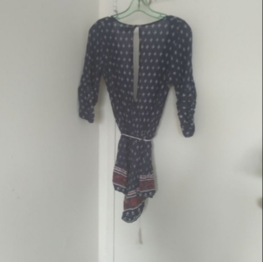 Faithfull the Brand Womens Sunkissed Long Sleeve Print Romper Sz 4 - Picture 2 of 3